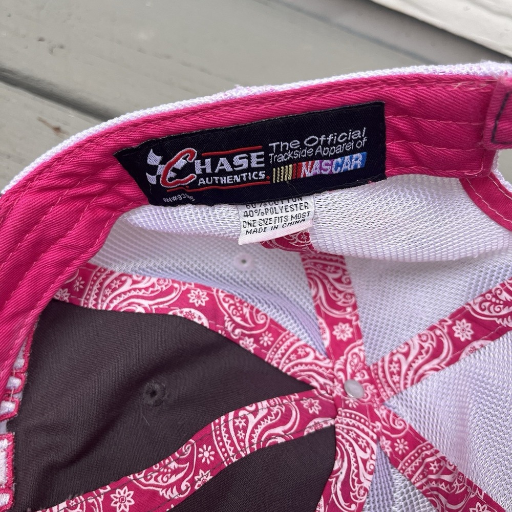 Atlanta Motor Speedway Nascar Gray Pink Adjustable Trucker Hat - Picture 8 of 9